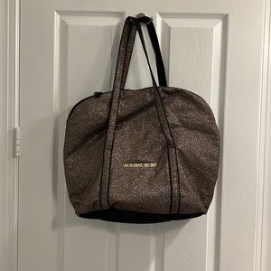 NWOT Victorias Secret gold sparkle bag
